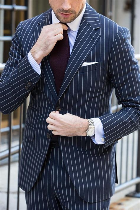 blue pinstripe suit combinations.